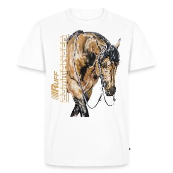 CALL COMMANDER - Men's Premium Organic T-Shirt - white - Front - Nico (187cm)