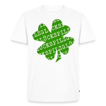 LUCKY (coloured) - Men's Premium Organic T-Shirt - white - Front - Nico (187cm)