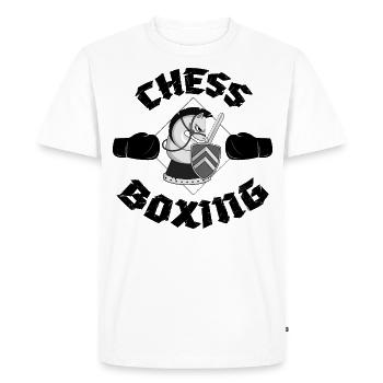 Chess boxes boxer chess gift boxing idea - Men's Premium Organic T-Shirt - white - Front - Nico (187cm)
