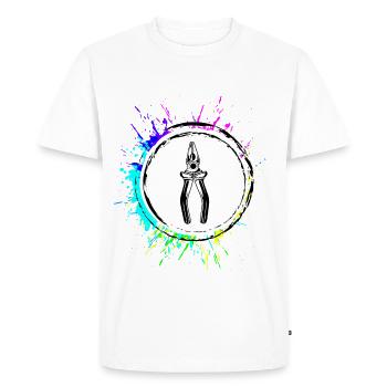 Outil de symbole de pince - T-shirt Premium bio Homme - blanc - Devant - Nico (187cm)