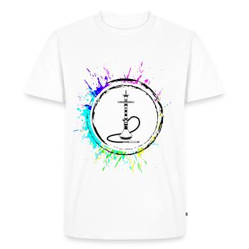 Shisha Fumer la pipe - T-shirt Premium bio Homme - blanc - Devant - Nico (187cm)
