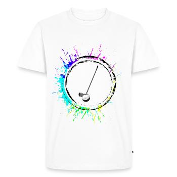 Symbole de sport de golf - T-shirt Premium bio Homme - blanc - Devant - Nico (187cm)