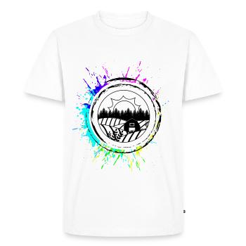 Agriculteur agricole - T-shirt Premium bio Homme - blanc - Devant - Nico (187cm)