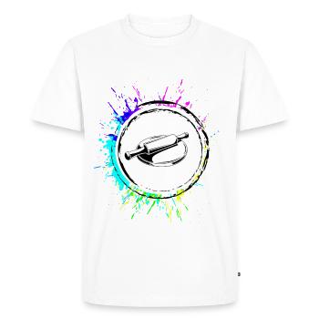 Kitchen Roll Baking Rolling Pin Colorful - Men's Premium Organic T-Shirt - white - Front - Nico (187cm)