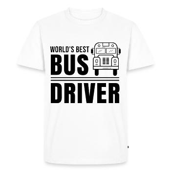World's best bus driver profession bus driver bus - Men's Premium Organic T-Shirt - white - Front - Nico (187cm)