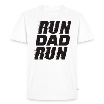 Marathon running race dad motivation gift - Men's Premium Organic T-Shirt - white - Front - Nico (187cm)