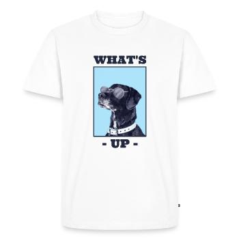 Un chien sympa - T-shirt Premium bio Homme - blanc - Devant - Nico (187cm)