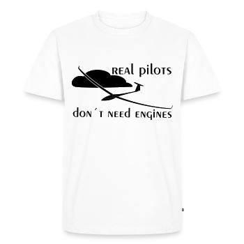 real glider pilot - Men's Premium Organic T-Shirt - white - Front - Nico (187cm)