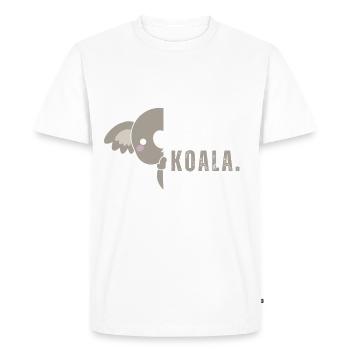 Eat Sleep Koala Repead White - Men's Premium Organic T-Shirt - white - Front - Nico (187cm)