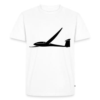 Pilote de planeur Ventus C17.6 - T-shirt Premium bio Homme - blanc - Devant - Nico (187cm)