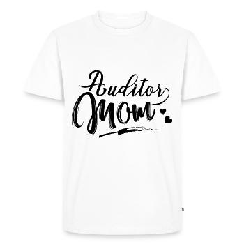 Auditor Mama Auditor Auditor - Men's Premium Organic T-Shirt - white - Front - Nico (187cm)