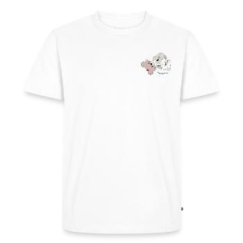 Happy Louis - BJJ - T-shirt Premium bio Homme - blanc - Devant - Nico (187cm)