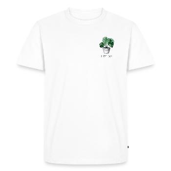 Plant Dad - Männer Premium Bio T-Shirt - Weiß - Vorne - Nico (187cm)