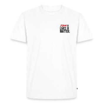 JDM Lives Matter Japanes - Men's Premium Organic T-Shirt - white - Front - Nico (187cm)