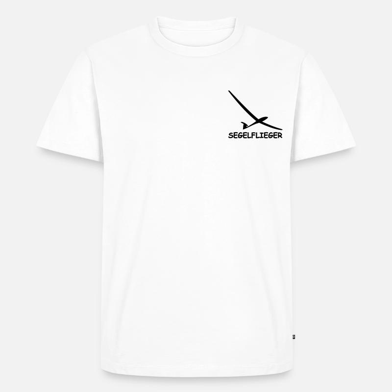 segelflieger - Männer Premium Bio T-Shirt - Weiß