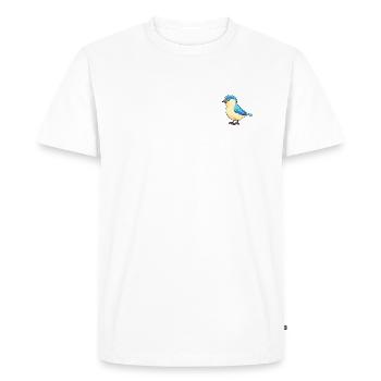 Bird motif - Men's Premium Organic T-Shirt - white - Front - Nico (187cm)