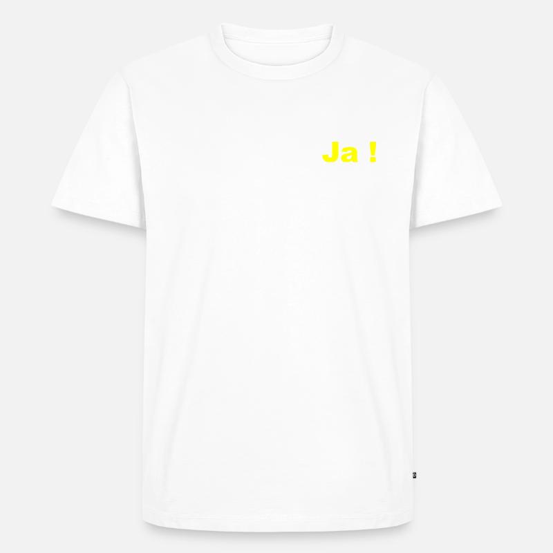 Ja 3 - Männer Premium Bio T-Shirt - undefined