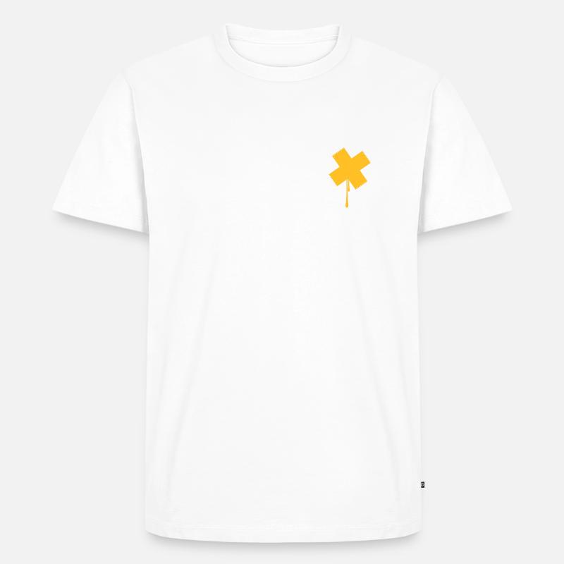 blut - Männer Premium Bio T-Shirt - Weiß