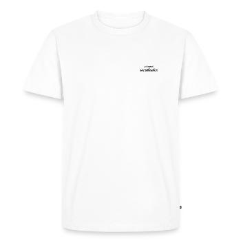 RÉFLÉCHISSEUR PROFESSIONNEL - T-shirt Premium bio Homme - blanc - Devant - Nico (187cm)