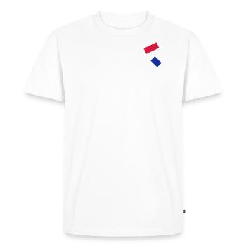 Flag Emblem - VECTOR - Men's Premium Organic T-Shirt - white - Front - Nico (187cm)