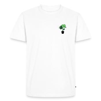 Monstera - T-shirt Premium bio Homme - blanc - Devant - Nico (187cm)
