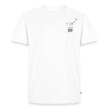 Trompettiste - T-shirt Premium bio Homme - blanc - Devant - Nico (187cm)