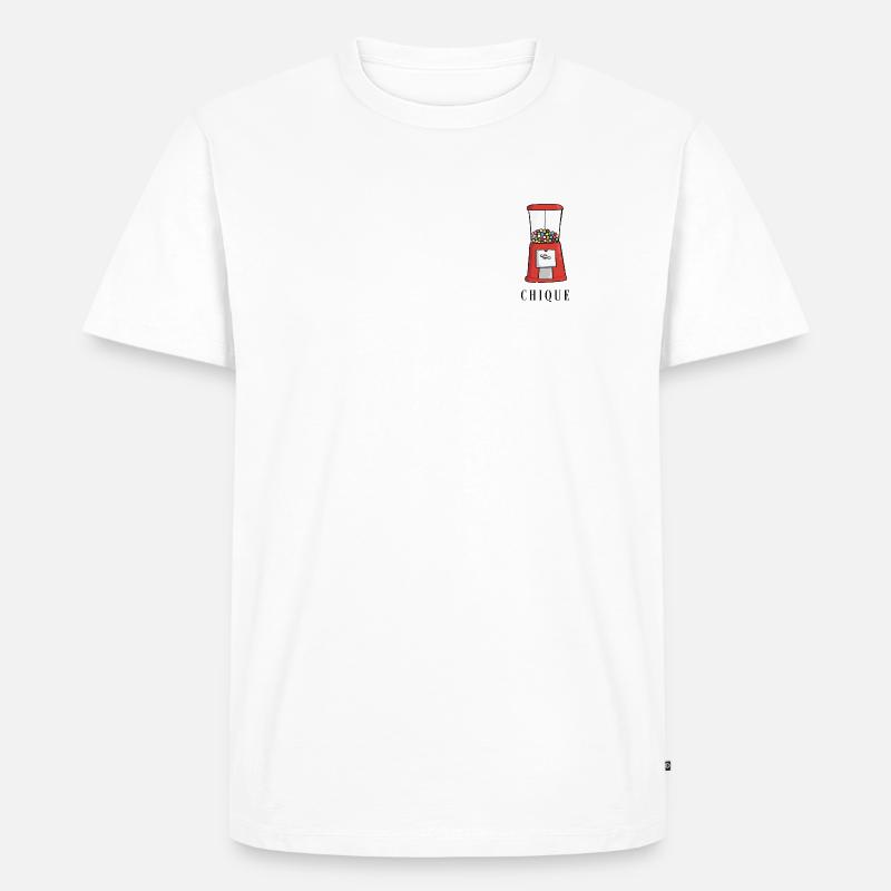Schick - Männer Premium Bio T-Shirt - Weiß