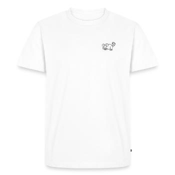 Anti-Zoo Eighteen - Men's Premium Organic T-Shirt - white - Front - Nico (187cm)