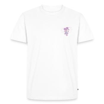 5 Rue Sésame Abby Cadabby Cœur - T-shirt Premium bio Homme - blanc - Devant - Nico (187cm)
