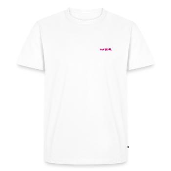 babygirl pink - T-shirt Premium bio Homme - blanc - Devant - Nico (187cm)