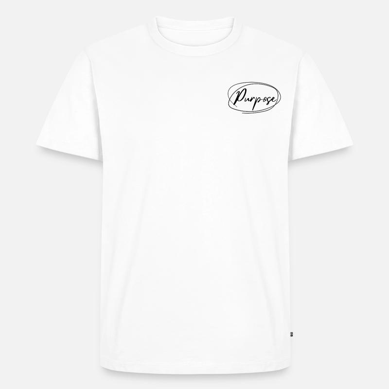 Purpose - Männer Premium Bio T-Shirt - Weiß