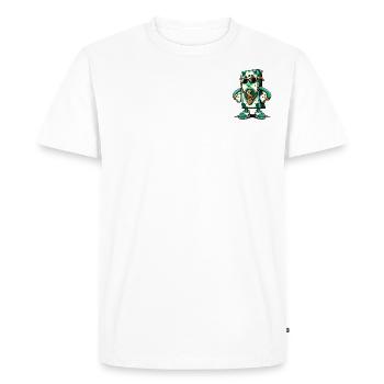 Dollar Swag - T-shirt Premium bio Homme - blanc - Devant - Nico (187cm)