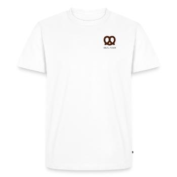 Pouvoir de bretzel - T-shirt Premium bio Homme - blanc - Devant - Nico (187cm)