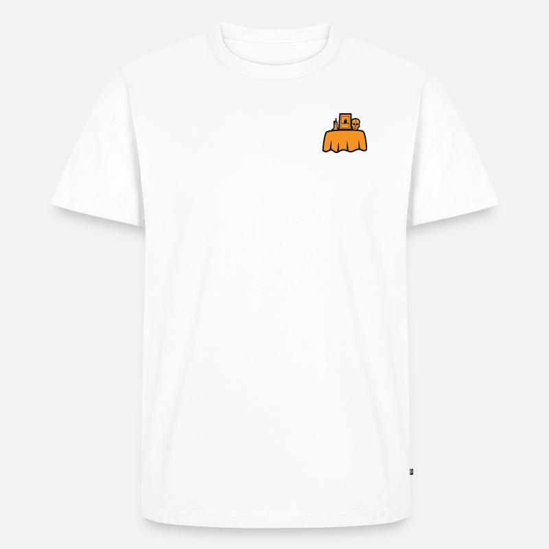 Halloween Table - Männer Premium Bio T-Shirt - undefined