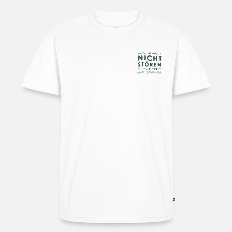 Winterschlaf - Männer Premium Bio T-Shirt - Weiß