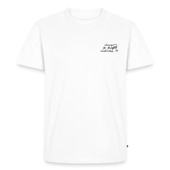weekend - Men's Premium Organic T-Shirt - white - Front - Nico (187cm)