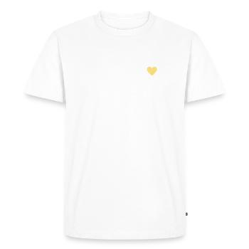 Demande en mariage international - T-shirt Premium bio Homme - blanc - Devant - Nico (187cm)
