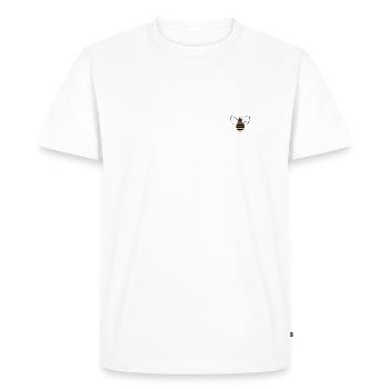 Abeille - T-shirt Premium bio Homme - blanc - Devant - Nico (187cm)