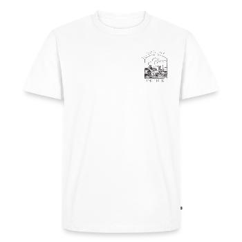 (D)unstable Town, Bedfordshire - Men's Premium Organic T-Shirt - white - Front - Nico (187cm)
