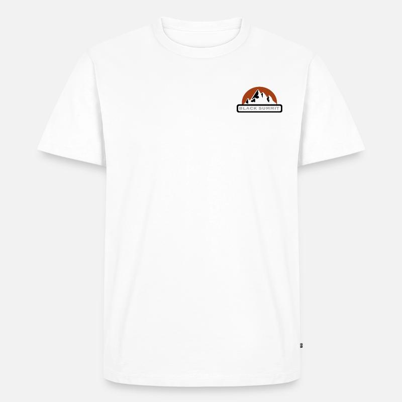 Das Klassische BLACK SUMMIT Design - Männer Premium Bio T-Shirt - Weiß