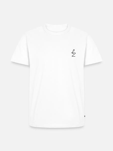 Lozario LZ TEES - Männer Premium Bio T-Shirt - Weiß