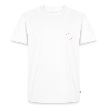 RICH-RISK MANAGER - Men's Premium Organic T-Shirt - white - Front - Nico (187cm)