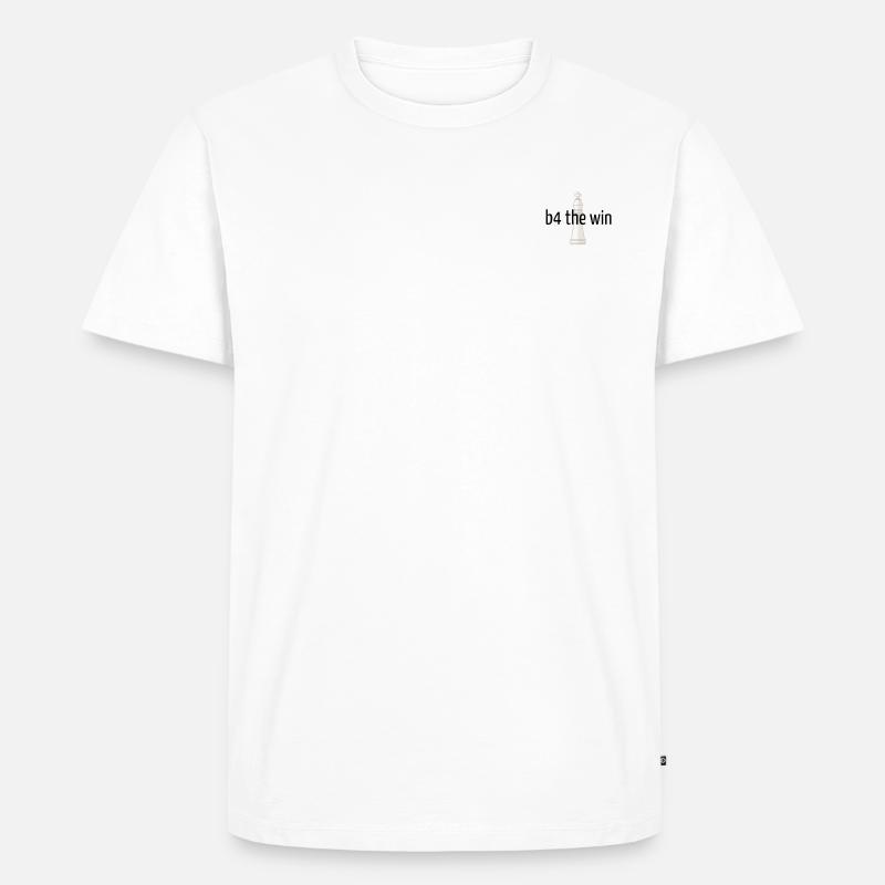 b4 the win - Männer Premium Bio T-Shirt - Weiß