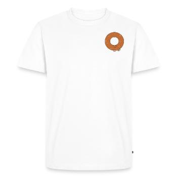 Beignet de dessin animé mignon - T-shirt Premium bio Homme - blanc - Devant - Nico (187cm)