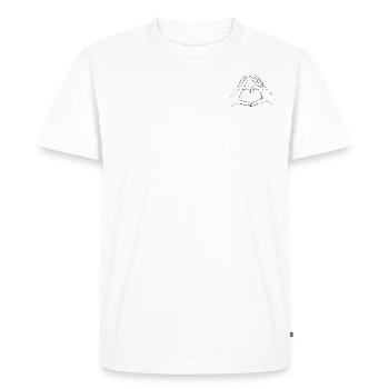 Hands form a heart - Men's Premium Organic T-Shirt - white - Front - Nico (187cm)