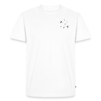 Bees - Men's Premium Organic T-Shirt - white - Front - Nico (187cm)