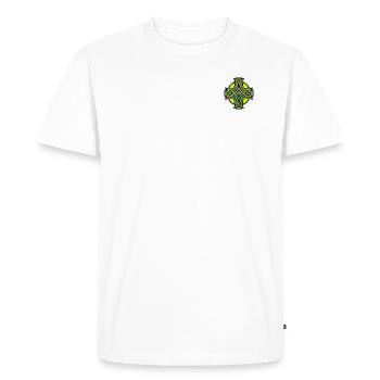 Croix celte - T-shirt Premium bio Homme - blanc - Devant - Nico (187cm)