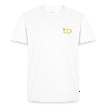 Aloha State of Mind - Men's Premium Organic T-Shirt - white - Front - Nico (187cm)