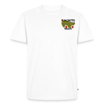 Déplacez-vous à votre rythme, vous y arriverez - T-shirt Premium bio Homme - blanc - Devant - Nico (187cm)