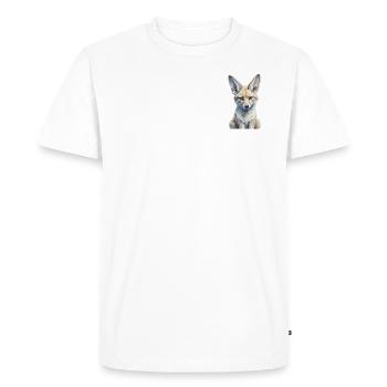 Fennec Renard - T-shirt Premium bio Homme - blanc - Devant - Nico (187cm)